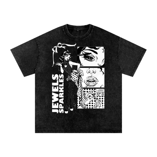 Polkadot Princess Oversized Washed Tee