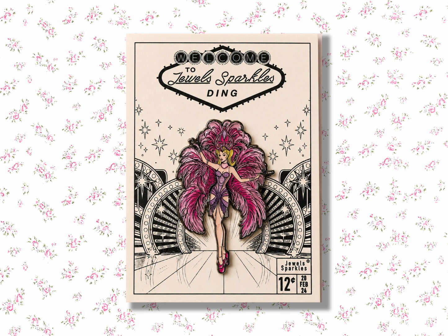 Jewels Sparkles Showgirl Pin