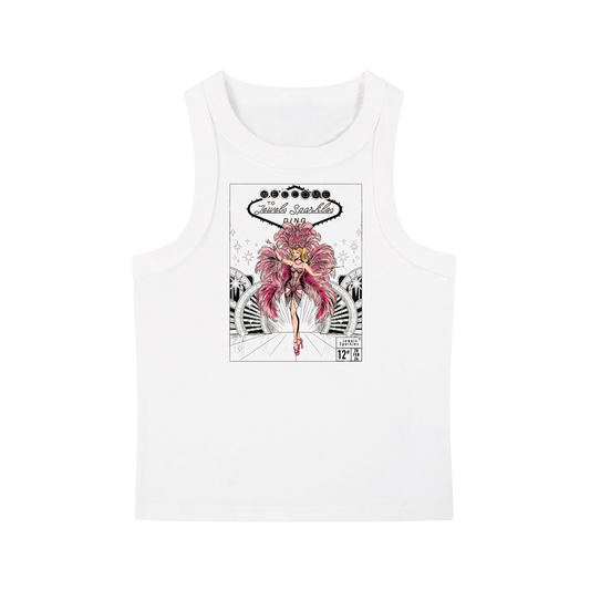 Jewels Sparkles Showgirl Fitted Tank