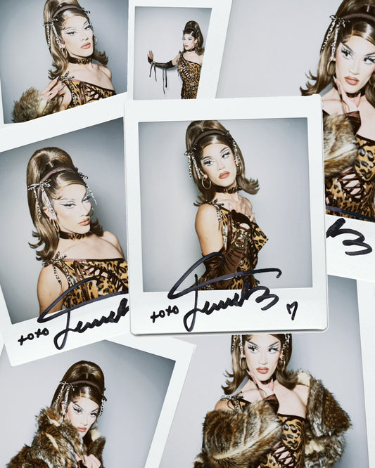 JEWELS SIGNED POLAROID : CHEETAH LOOK